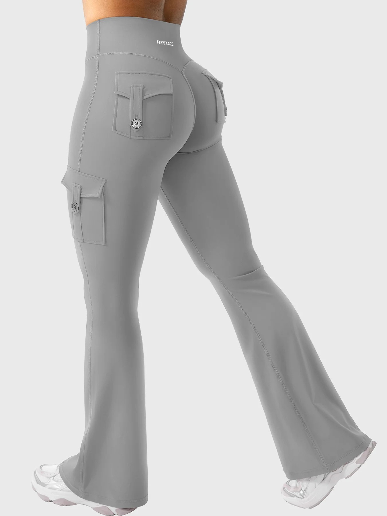 FlexFlare | Cargo Legging - Lichtgrijs