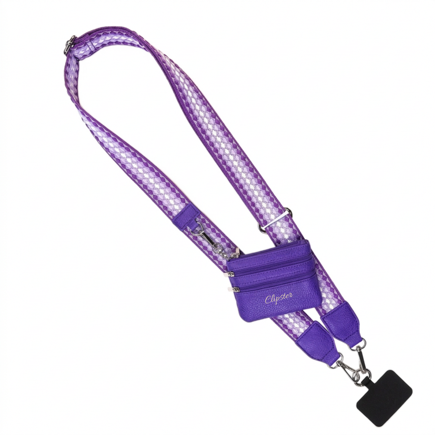 Clip & Go-riem met tasje met rits – Fun Dots