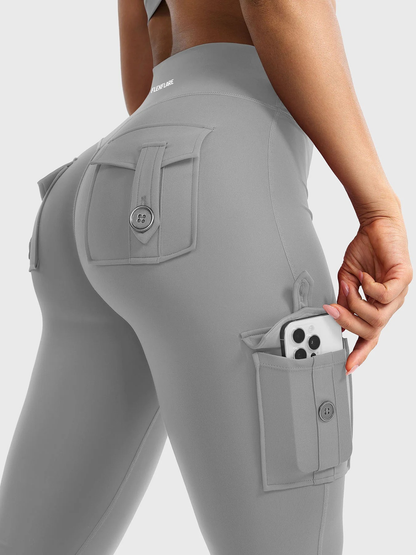 FlexFlare | Cargo Legging - Lichtgrijs