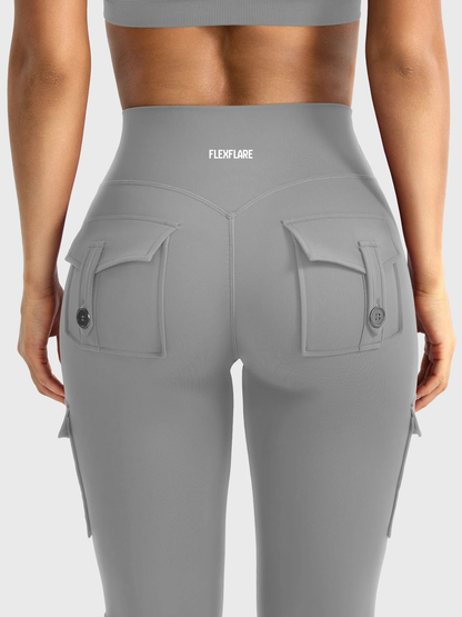 FlexFlare | Cargo Legging - Lichtgrijs