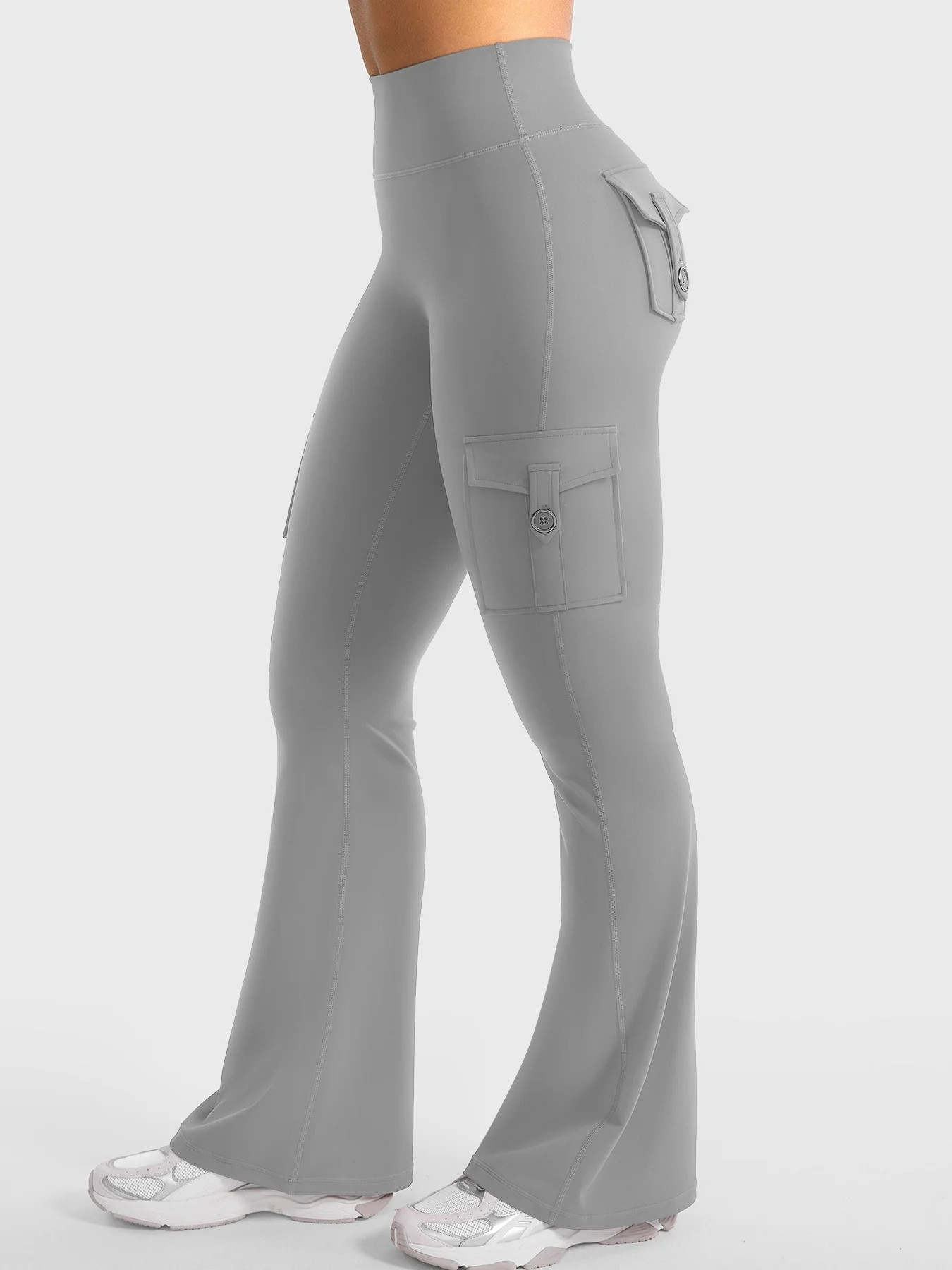 FlexFlare | Cargo Legging - Lichtgrijs