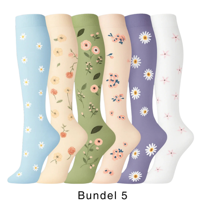 Colorify | Kleurrijke compressiekous (6 paar)