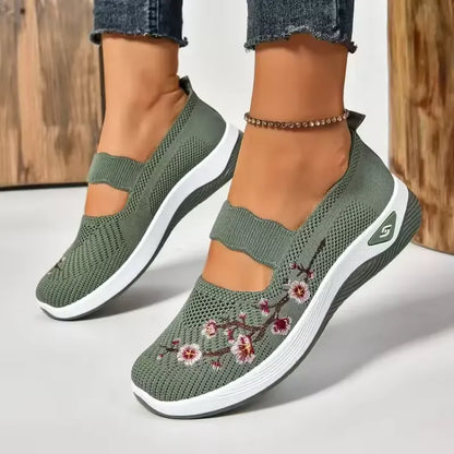ErgoFlora – Bloemige Sneakers Met Orthopedisch Comfort