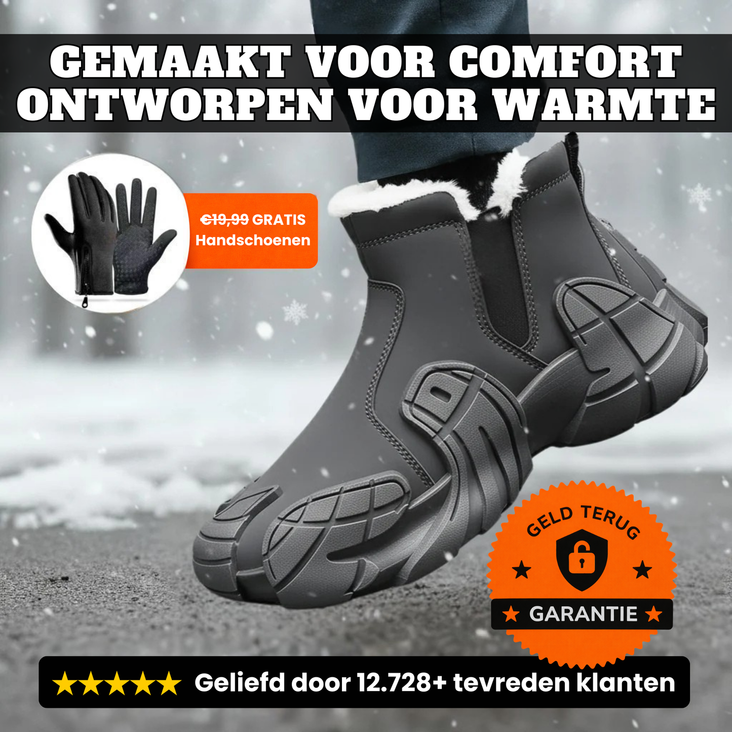 FleeceBoots | Waterdichte Laarzen met Fleecevoering