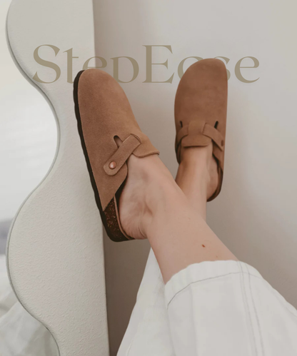 StepEase | Suède comfort-clog