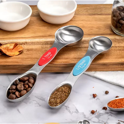 Magnetische Maatlepelset RVS – Slim & Stapelbaar