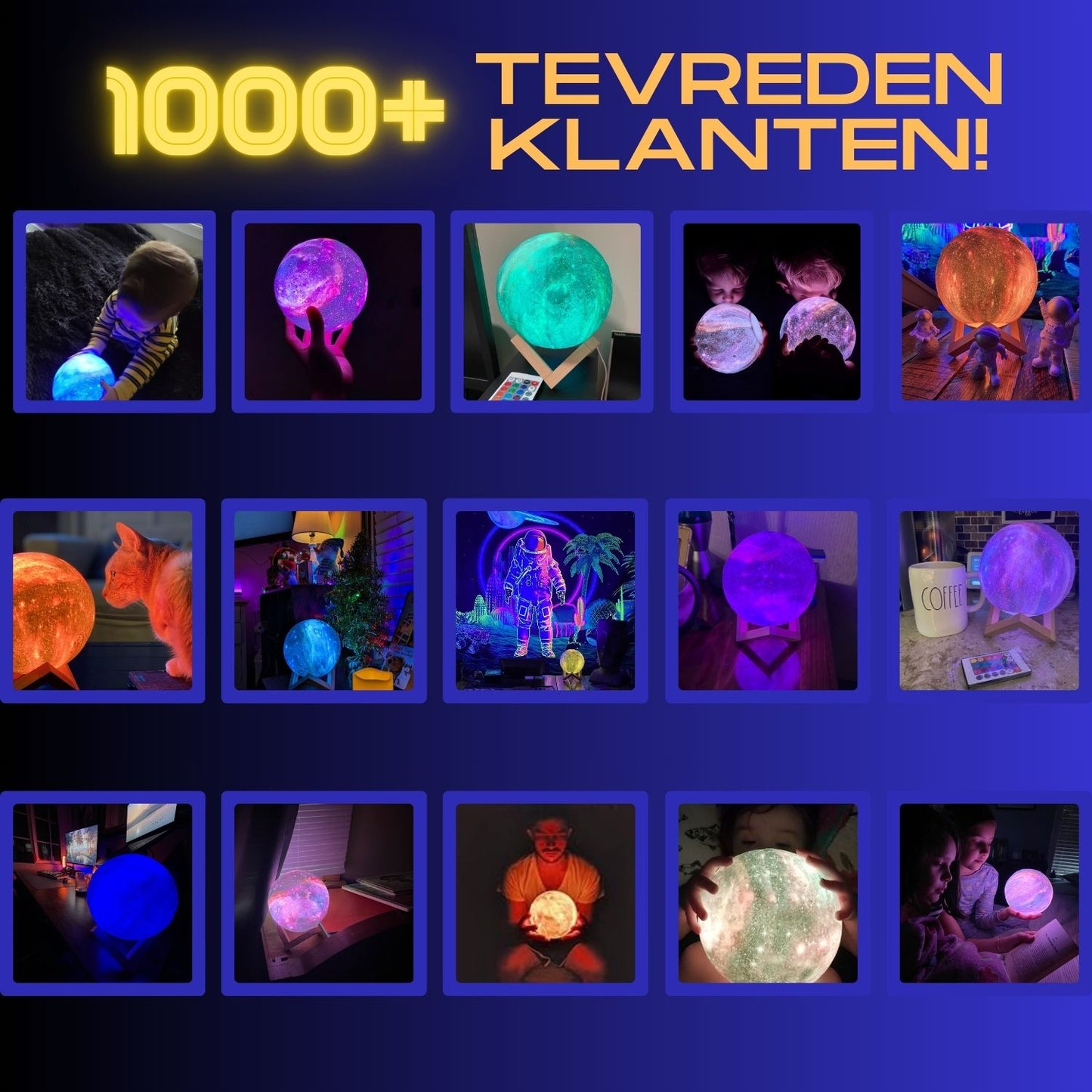 Magische Melkweg Maanlamp 1+1 GRATIS