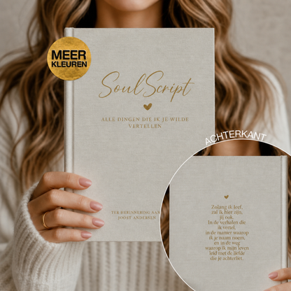 SoulScript | Gepersonaliseerd rouw-dagboek