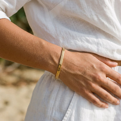 Vida Gold visgraatarmband