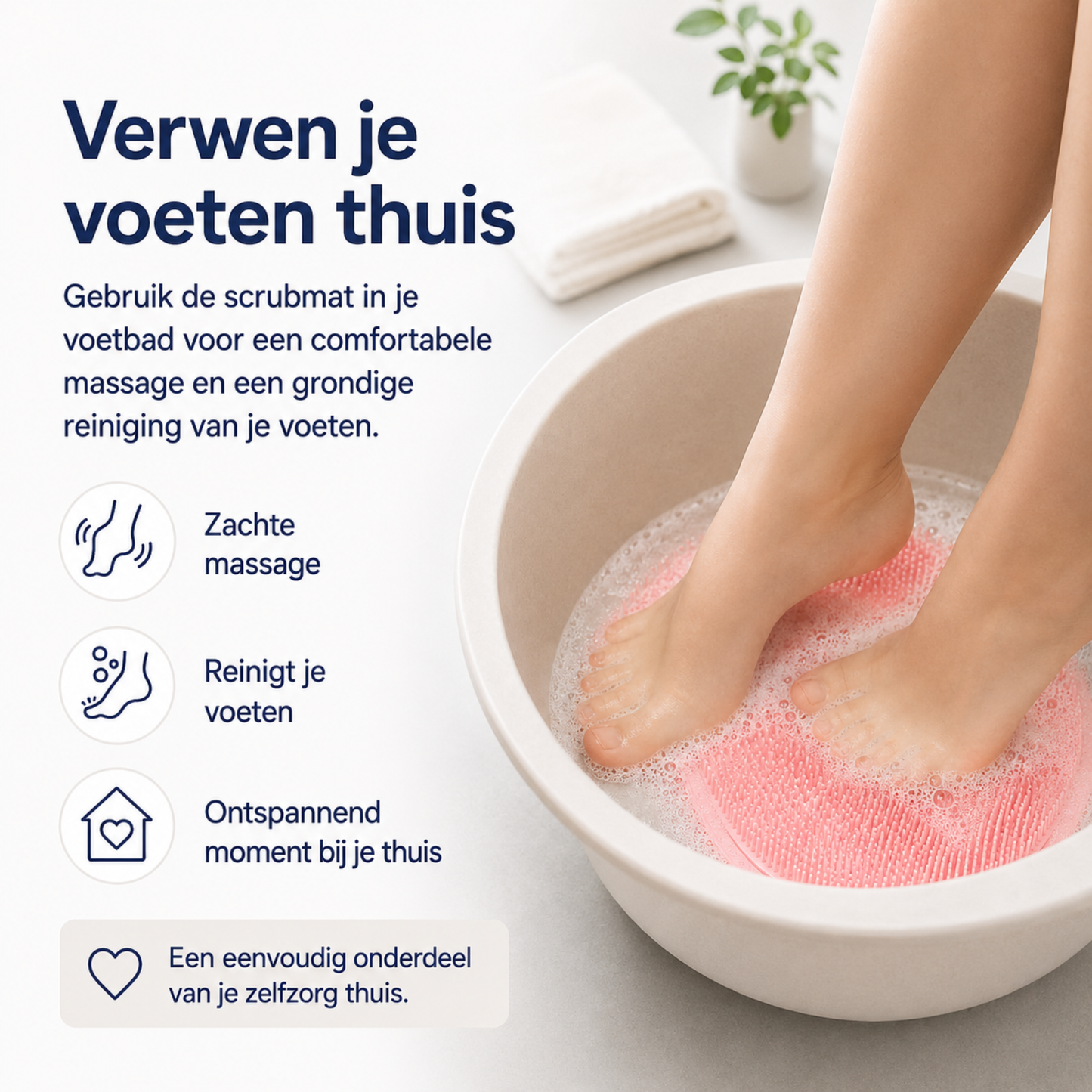 Scrubby | Siliconen voet- en rugborstel