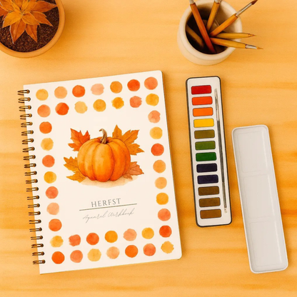 Complete aquarelboekenset – GRATIS aquarelverf en penselen inbegrepen