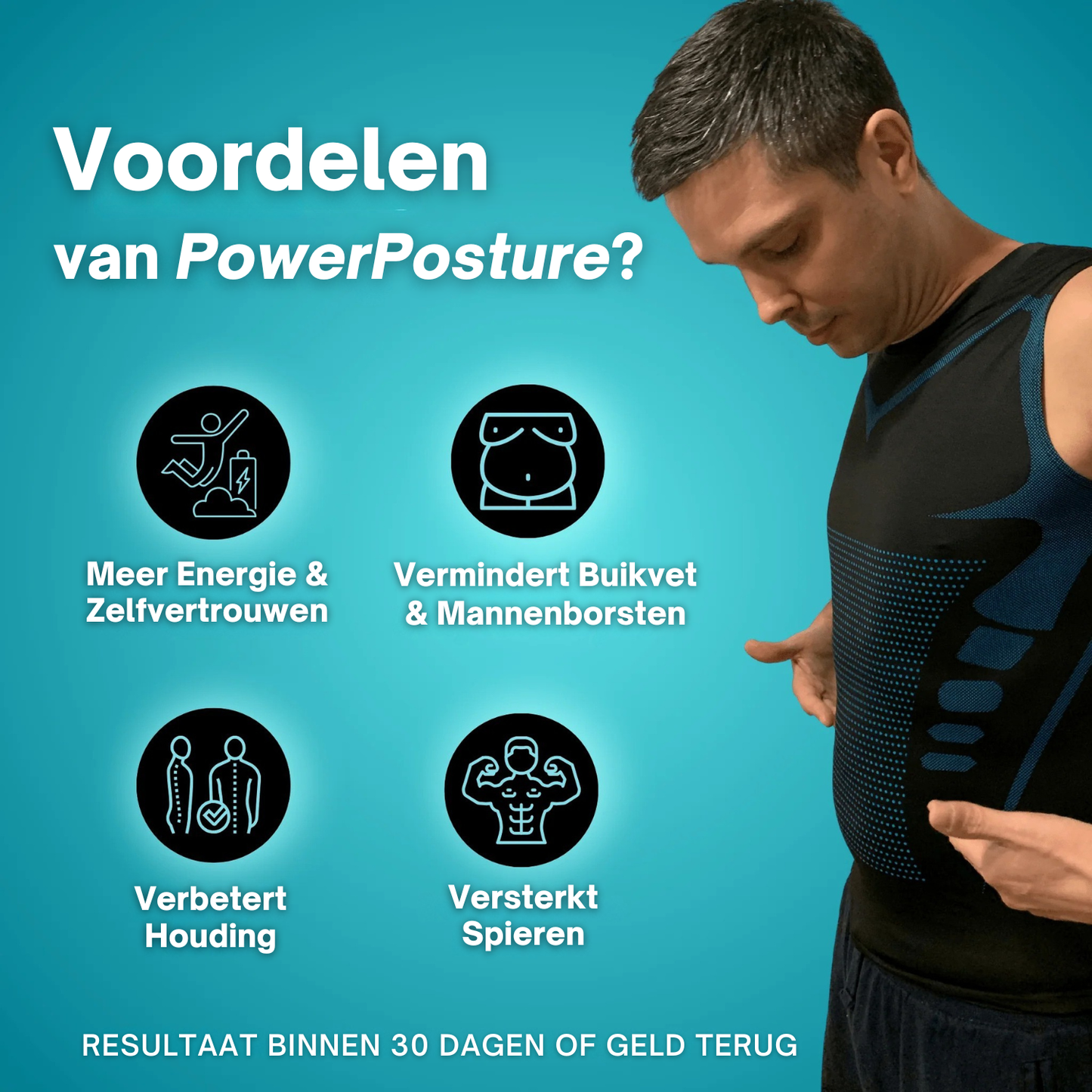 PowerPosture | Corrigerend Compressie Shirt