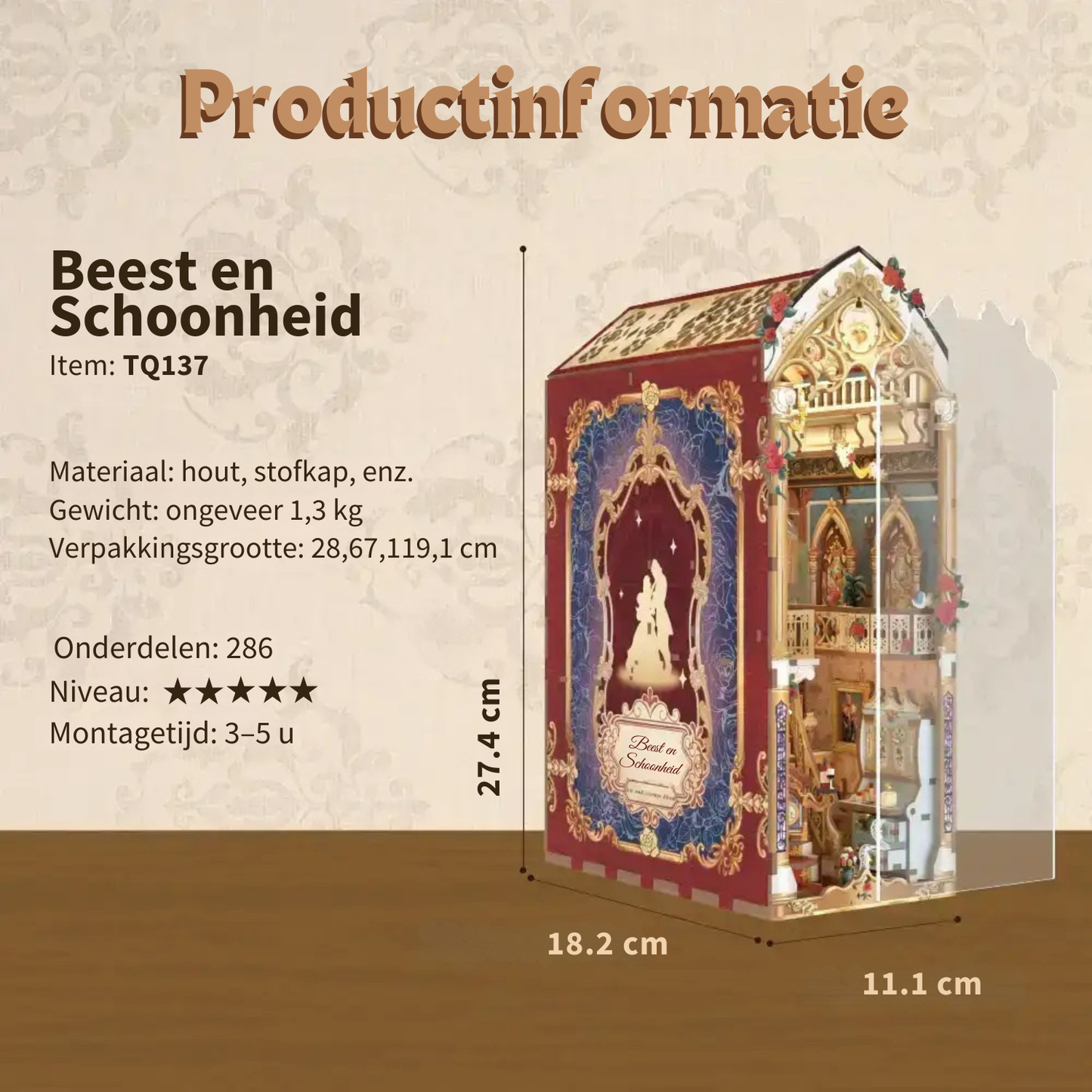 Beest en Schoonheid | DIY Book Nook Kit