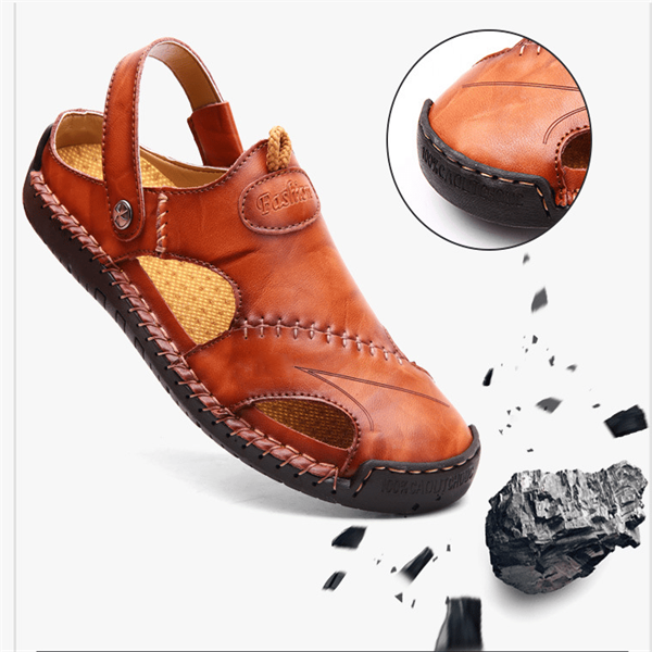 SoftStride | Handgemaakte leren sandaal