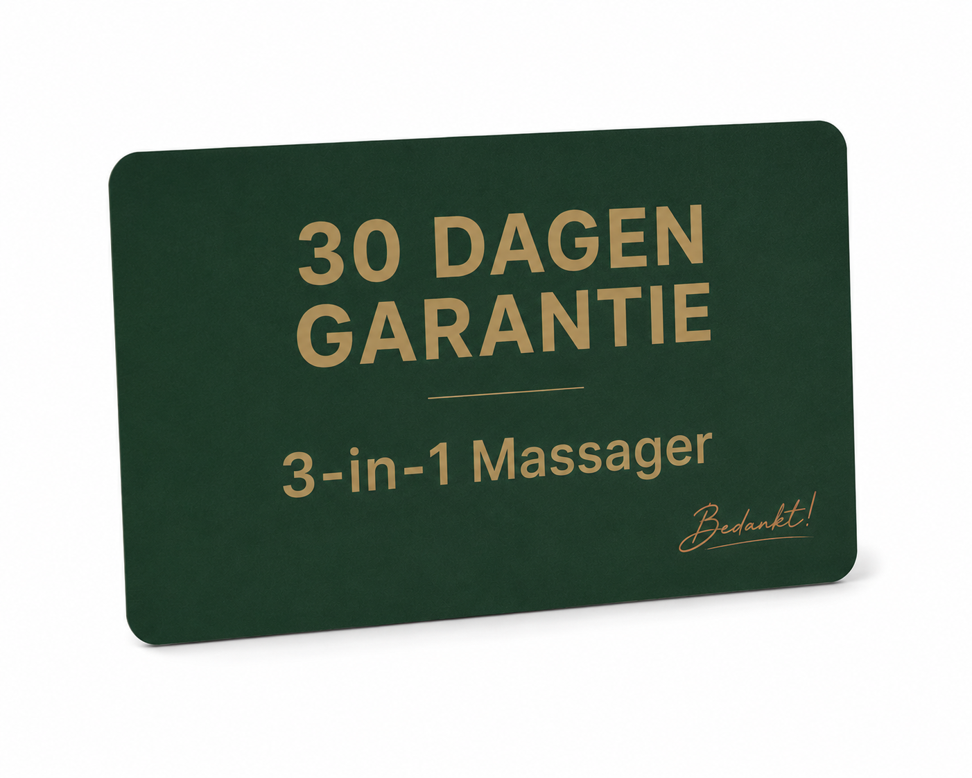 Garantiekaart voor 30 dagen