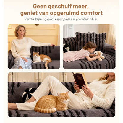 CozyShield Bankhoes – Warm, Antislip en Zacht Pluche Winterontwerp
