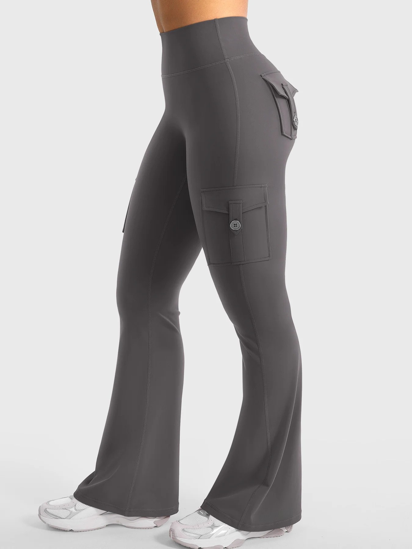 FlexFlare | Cargo Legging - Donkergrijs