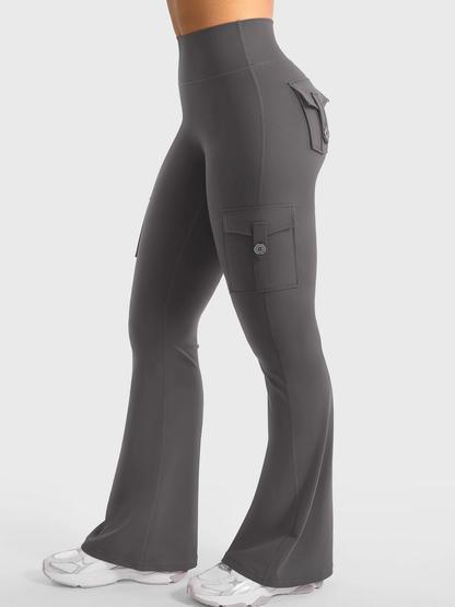 FlexFlare | Cargo Legging - Donkergrijs