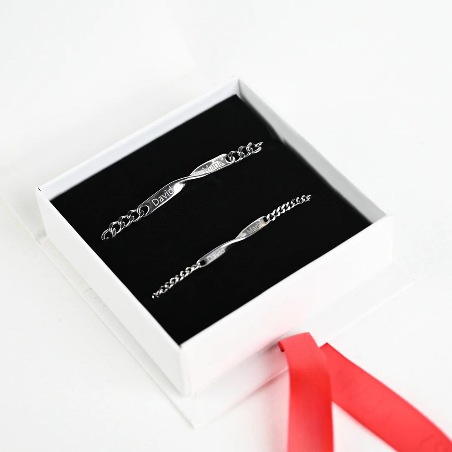 14K witgouden afwerking