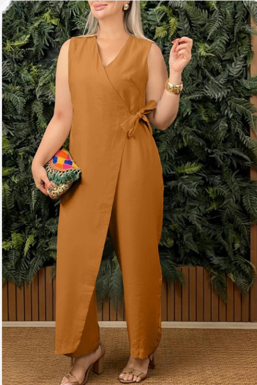 Sienna mouwloze jumpsuit - laat je zelfverzekerdheid stralen