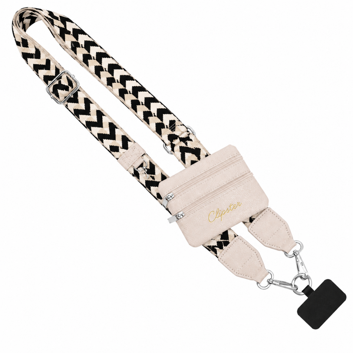 Clip & Go-riem met tasje met ritssluiting