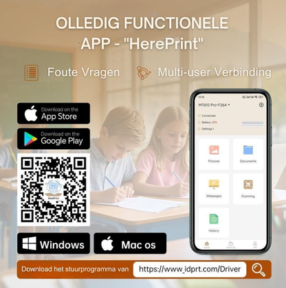 Inktloze Draagbare Printer