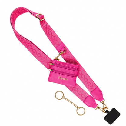 Clip & Go-riem met tasje met rits – Fun Dots