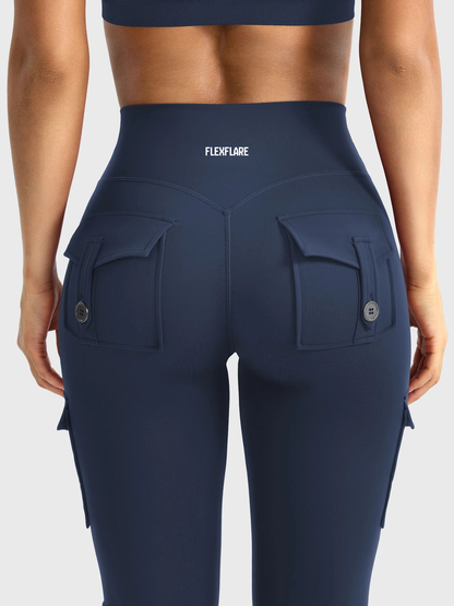 FlexFlare | Cargo Legging - Donkerblauw