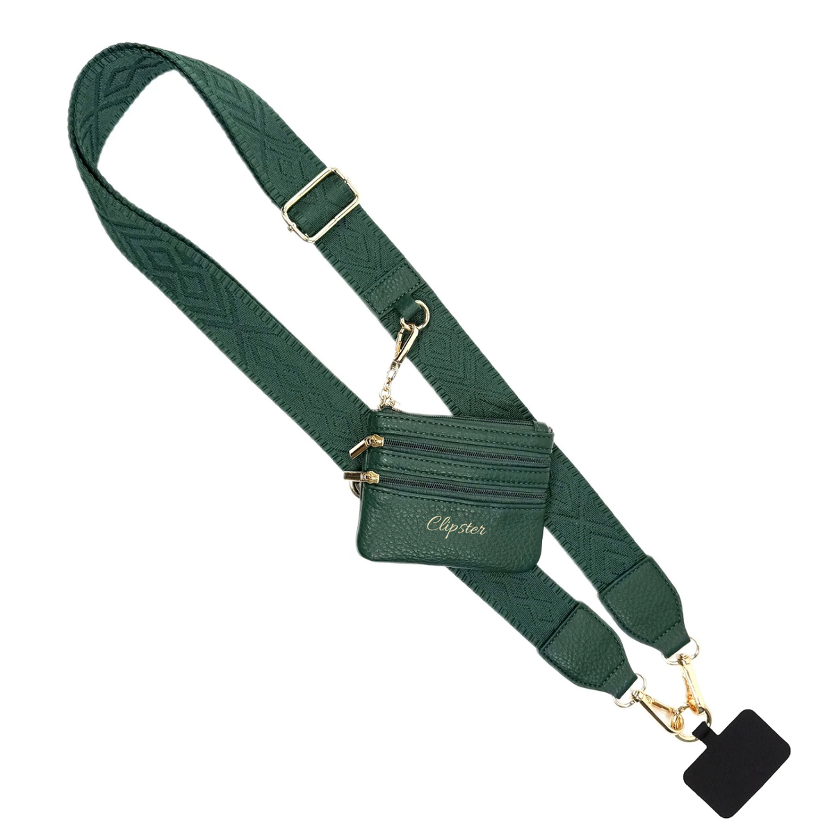 Clip & Go-riem met tasje met rits – Fun Dots