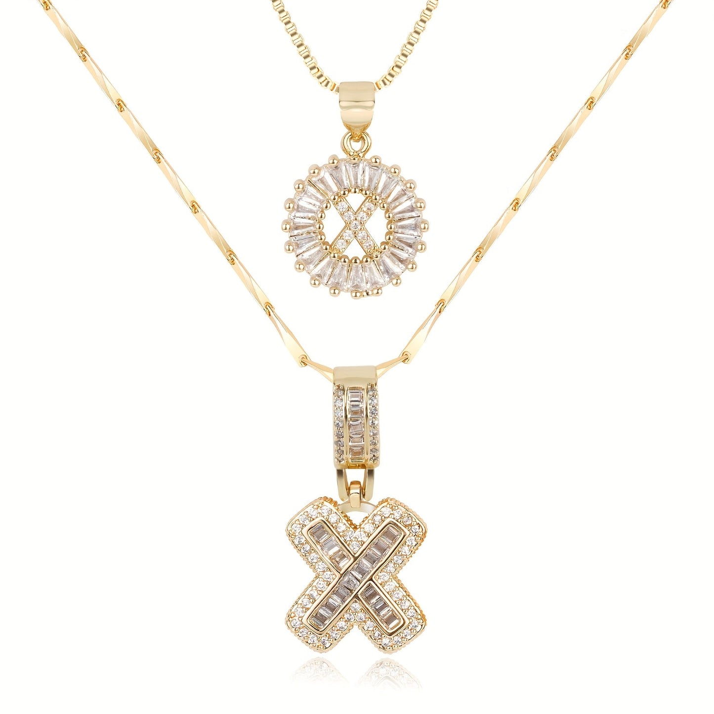 GemLetter | 14K Ketting met Diamanten Initiaal Hanger