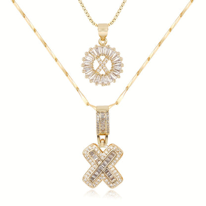 GemLetter | 14K Ketting met Diamanten Initiaal Hanger