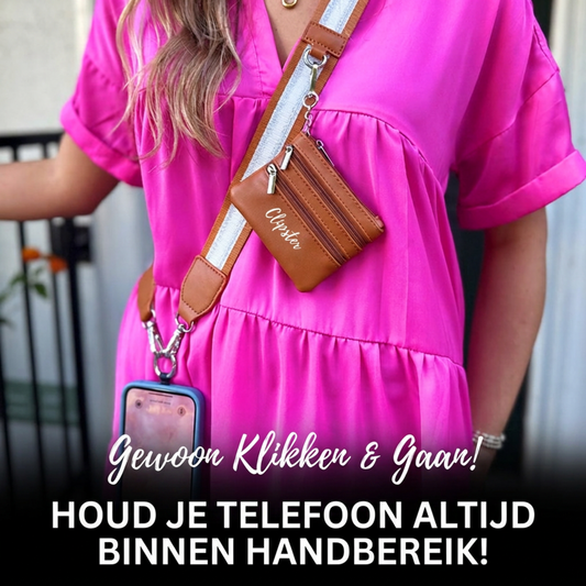 Clip & Go-riem met tasje – Stripe-collectie