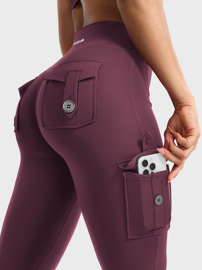 FlexFlare | Cargo Legging - Donkere Kers