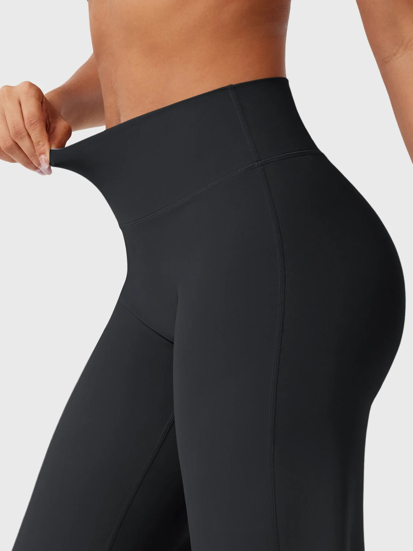 CurveFlex | Hoge Taille Straight-Leg Legging - Zwart