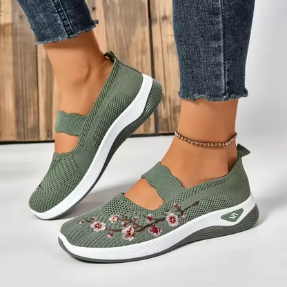 ErgoFlora – Bloemige Sneakers Met Orthopedisch Comfort