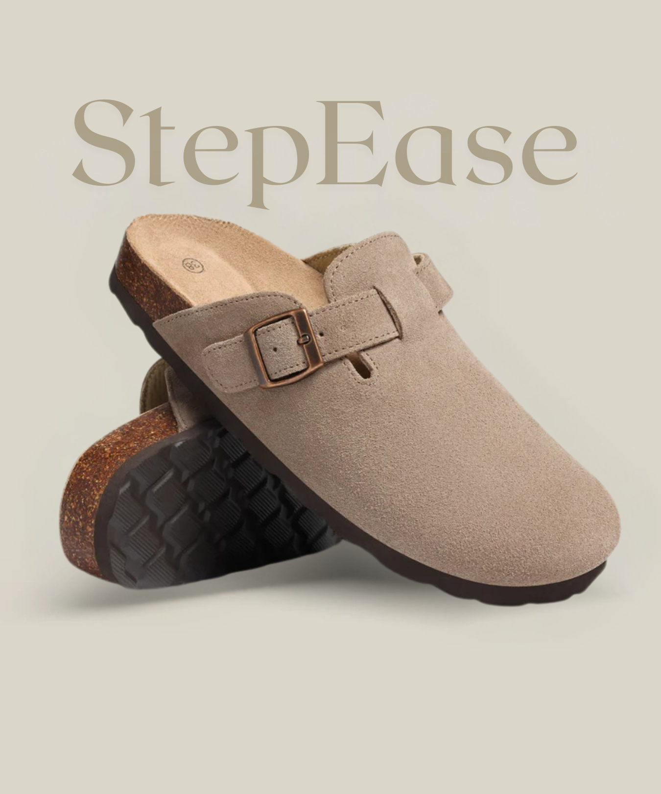 StepEase | Suède comfort-clog