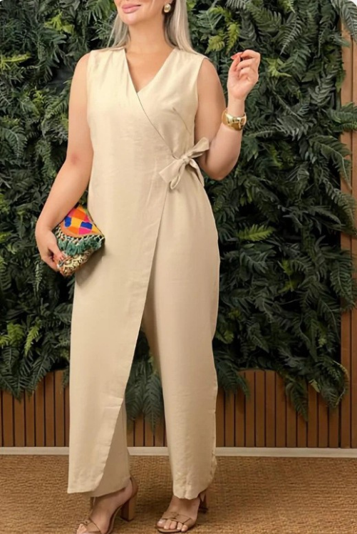 Sienna mouwloze jumpsuit - laat je zelfverzekerdheid stralen