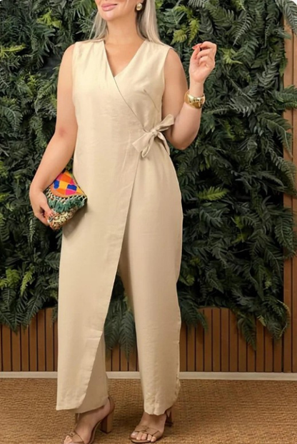 Sienna mouwloze jumpsuit - laat je zelfverzekerdheid stralen