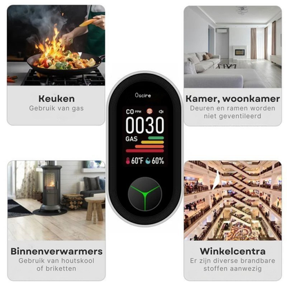 Draagbare koolmonoxidemelders & Plug-in aardgasmelder
