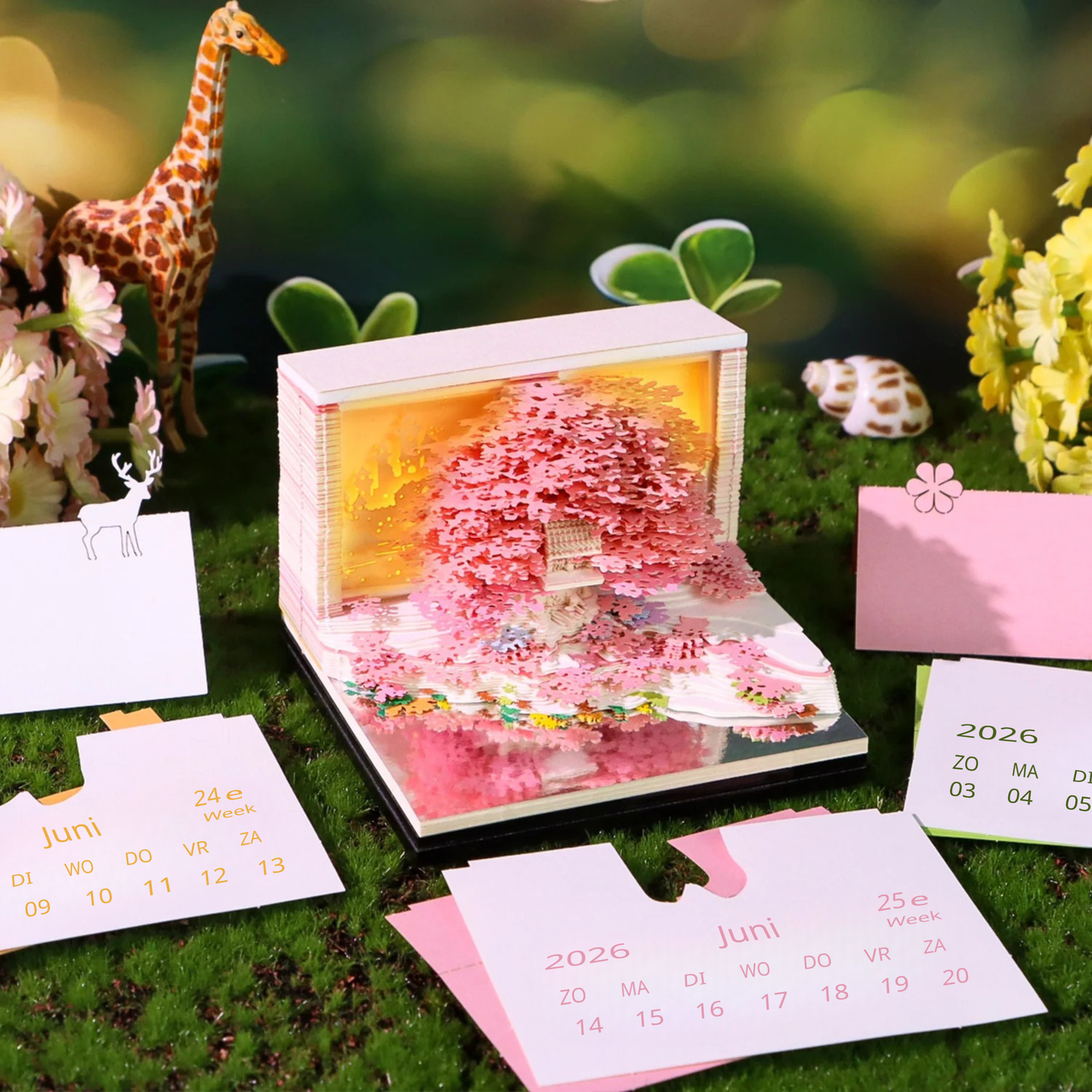 Sakura boomhuis (met licht en kalender 2026)