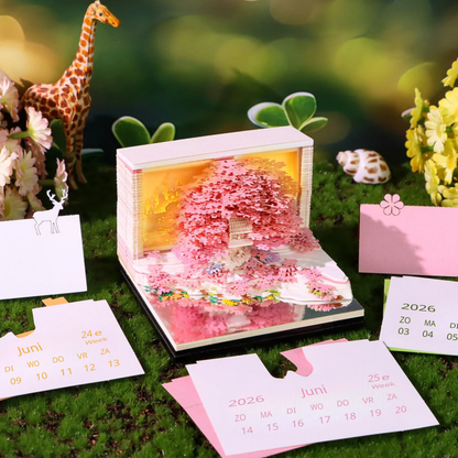 Sakura boomhuis (met licht en kalender 2026)