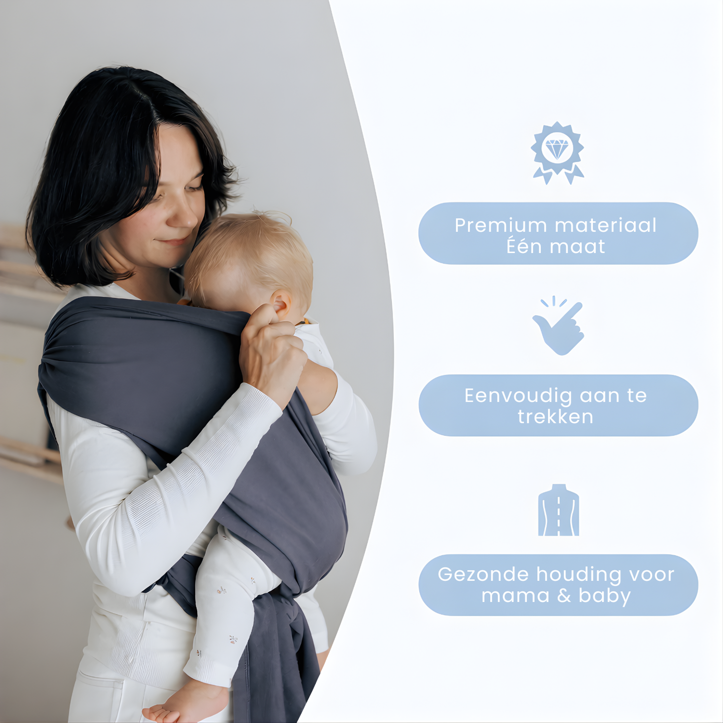 SnuggleWrap | Draag je baby comfortabel dicht bij je