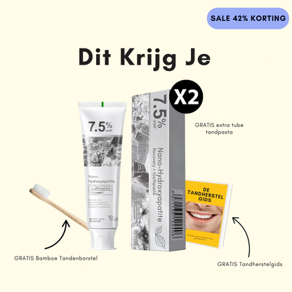 Hydroxyapatiet Tandpasta | 1+1 Gratis