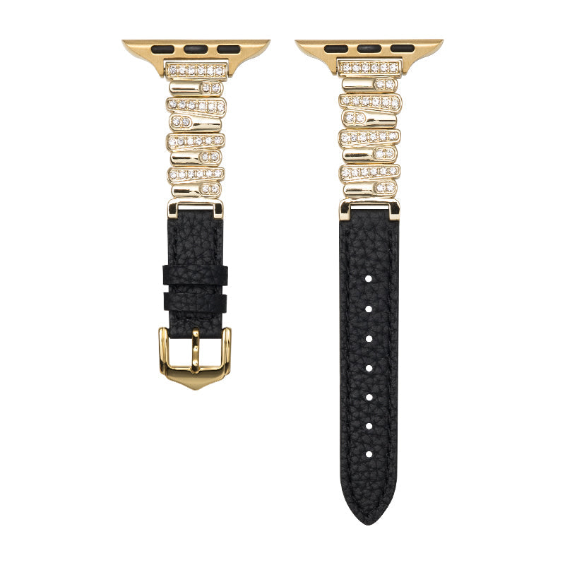 Onregelmatige Leren Band voor Apple Watch