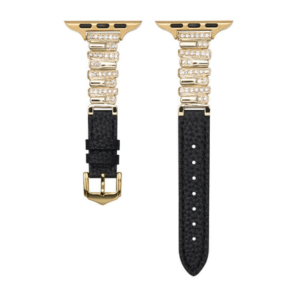Onregelmatige Leren Band voor Apple Watch