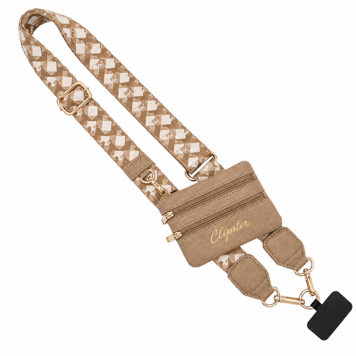 Clip & Go-riem met tasje met ritssluiting