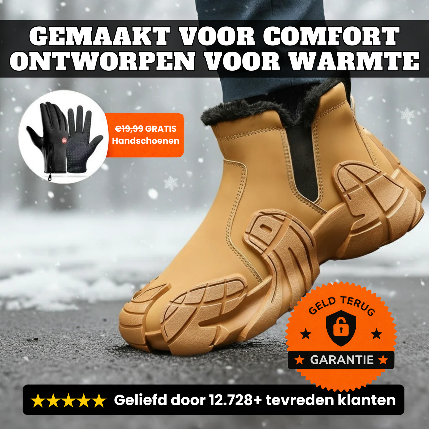 FleeceBoots | Waterdichte Laarzen met Fleecevoering