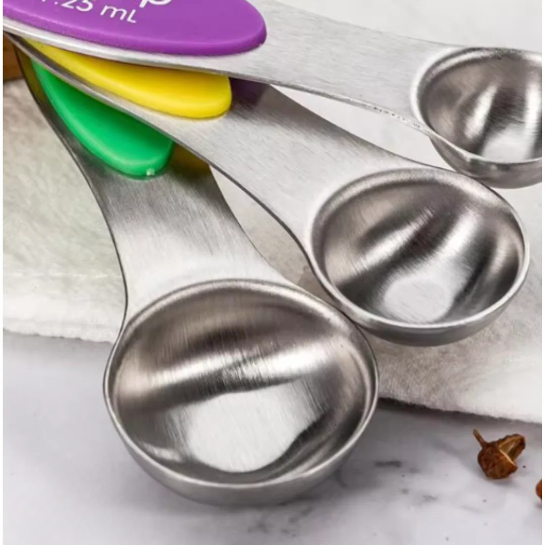 Magnetische Maatlepelset RVS – Slim & Stapelbaar