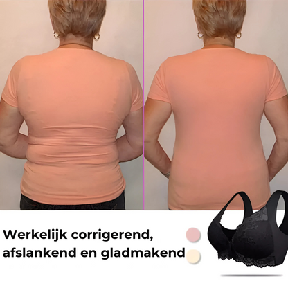 (SET VAN 3) Vormgevende Beha Zonder Beugel Met Sluiting Aan de Voorkant