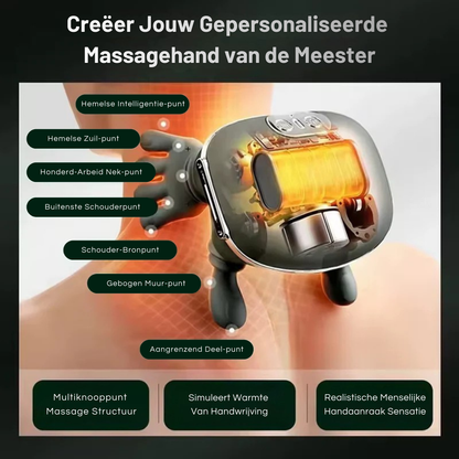 Pulse Mini Slimme Nek- en Schoudermassageapparaat met Warmtetherapie – Ideaal Cadeau voor Ontspanning